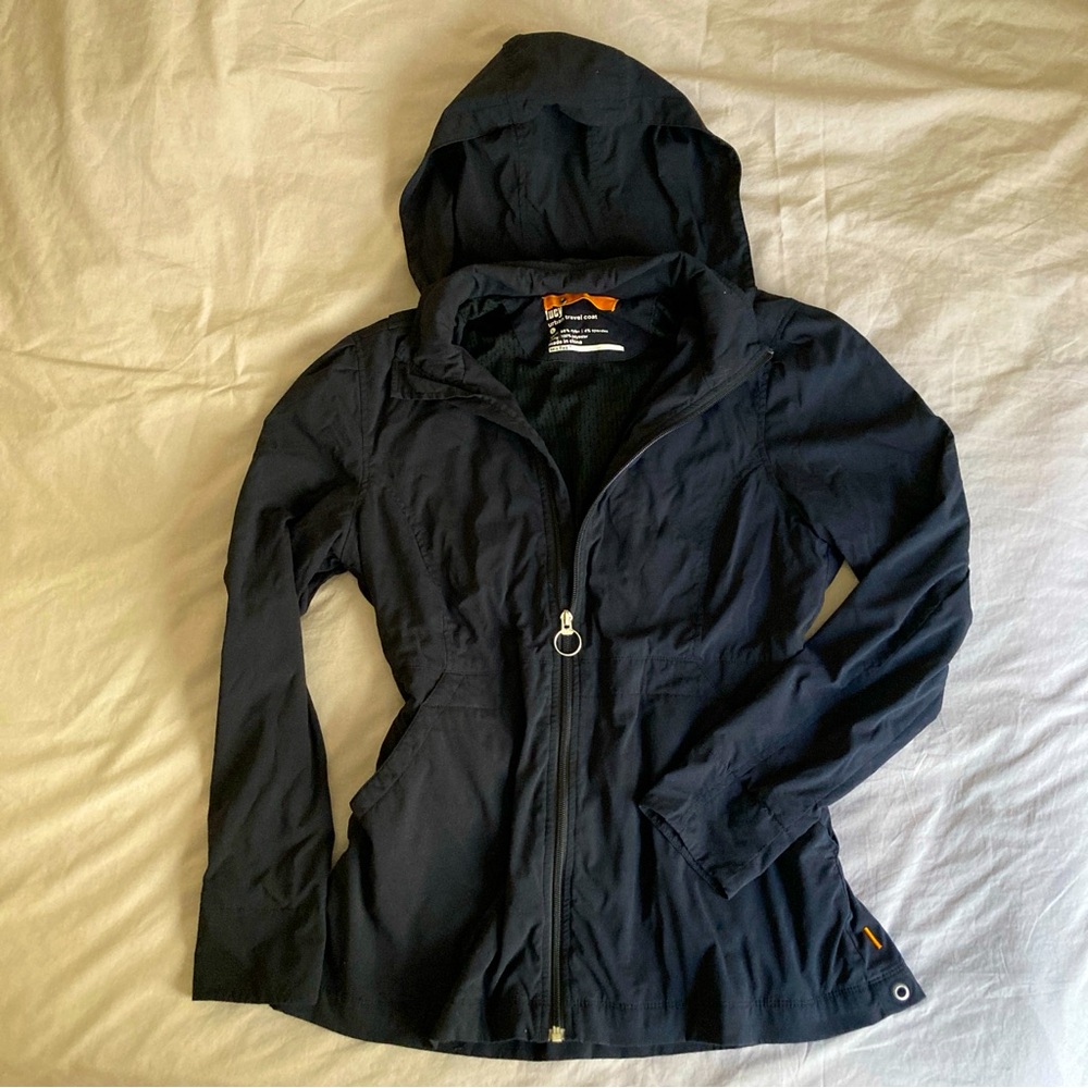 Lucy Urban Travel Coat, Black, size Large
